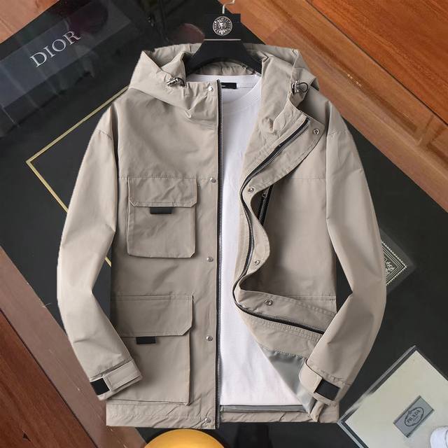 Same style as Prada official website! 2025 Spring/Autumn new men's jacket, orig