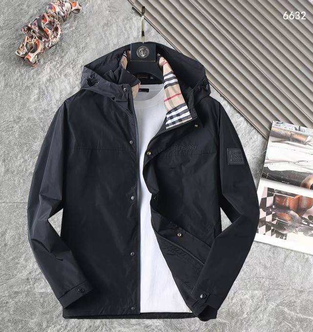 Burberry High-Quality 2025 Spring/Autumn New Arrival Jacket. A runway new arriv