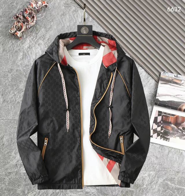 Gucci high-quality 2025 Spring/Autumn new style jacket, runway new product in p