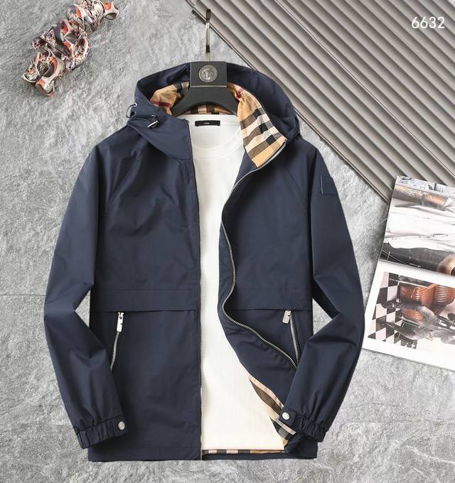 Burberry High-Quality 2025 Spring/Autumn New Arrival Jacket. A runway new arriv