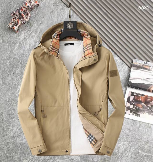 Burberry High-Quality 2025 Spring/Autumn New Arrival Jacket. A runway new arriv