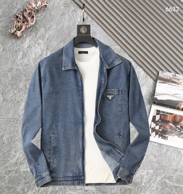 Prada High-Quality 2025 Spring/Autumn New Arrival Jacket. A runway new arrival