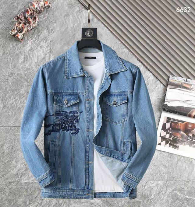 Burberry High-Quality 2025 Spring/Autumn New Denim Jacket. A runway new arrival