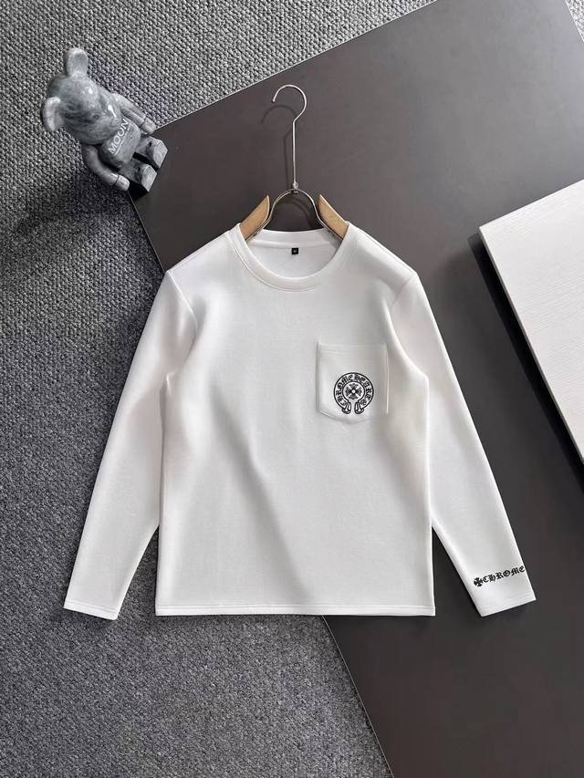 Chrome Hearts Autumn/Winter New Fashion Casual Long-Sleeve T-Shirt, made from s