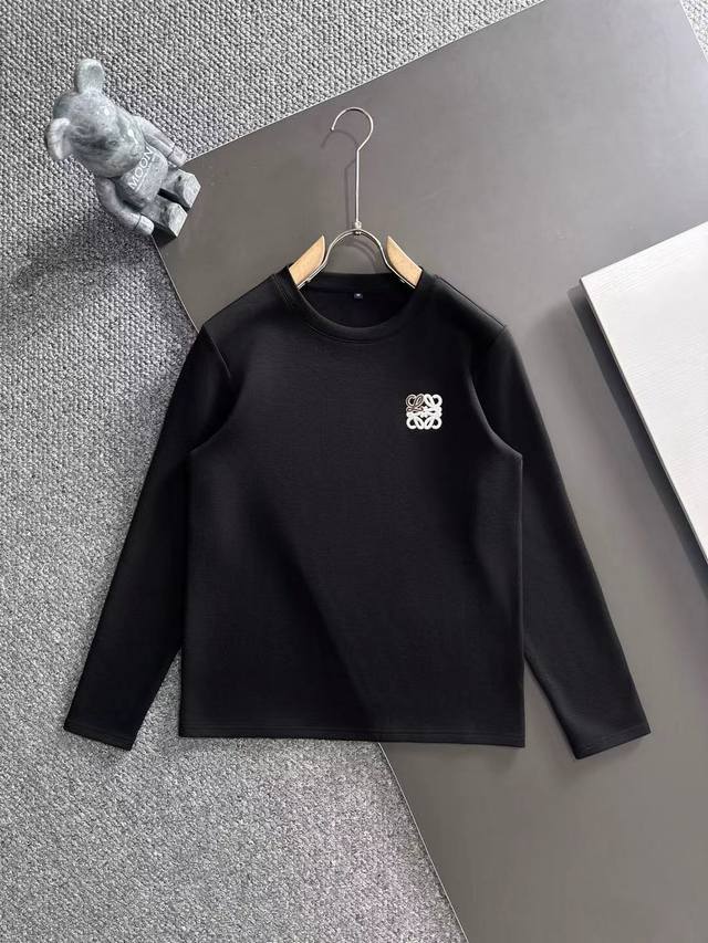 Loewe 2025 Autumn/Winter New Fashion Casual Long-Sleeve T-Shirt, made from sele