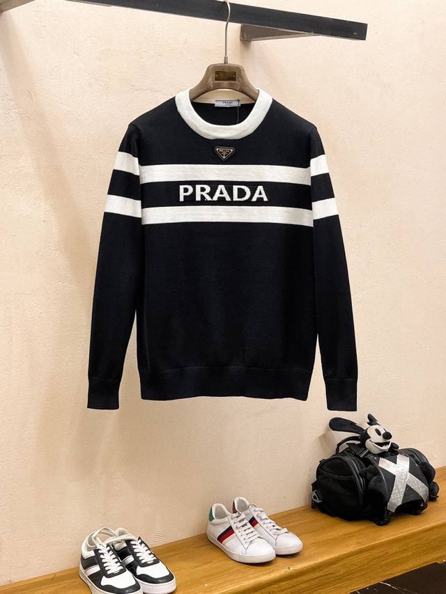 Prada Autumn/Winter Classic Collared Wool Sweater, in Excellent Condition!!! Wo