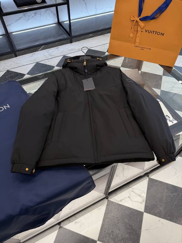 Louis Vuitton Lv patchwork Monogram new 3D jacquard hooded down jacket. More det