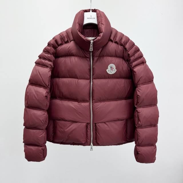 M0Ncler X Christopher Raxxy Collaboration Stand Collar Zipper Logo Down Jacket,