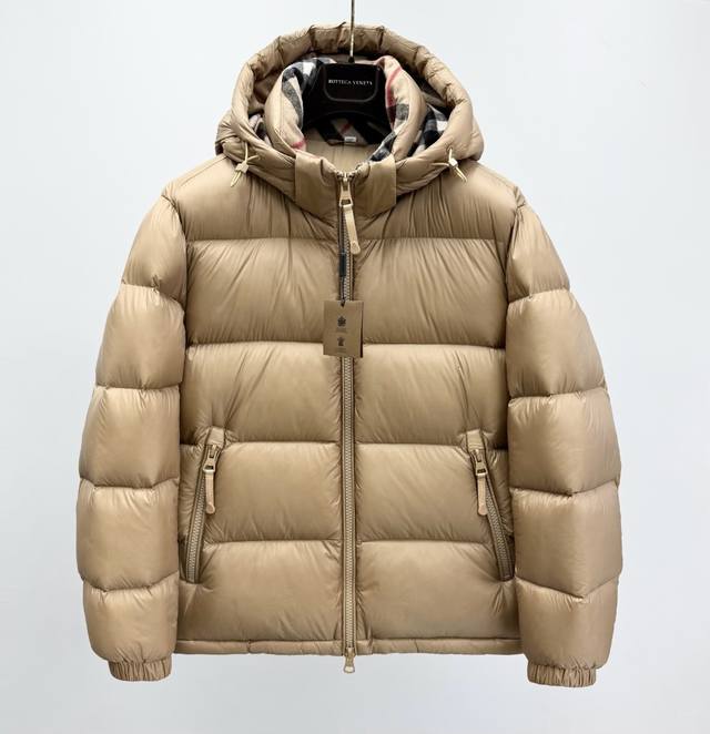 Burb Rry Fw25 Detachable Hooded Stand Collar Down Jacket for Men (Fit)