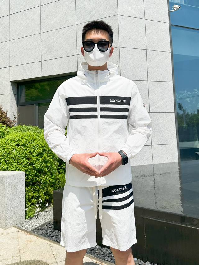 Moncler 2025 Summer Sun Protection Clothing and Shorts Set, a luxurious high-en