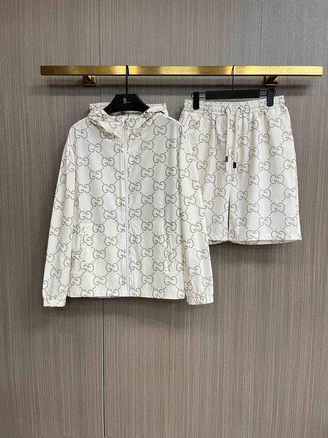 Gucci 2025 Summer Sun Protection Clothing and Shorts Set, Synchronized with Ove