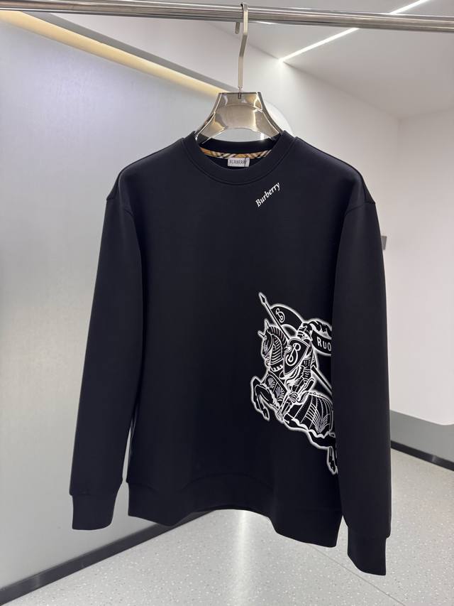Burberry 2025 Autumn/Winter New Arrival Long-Sleeve Space Cotton Sweatshirt. Cla