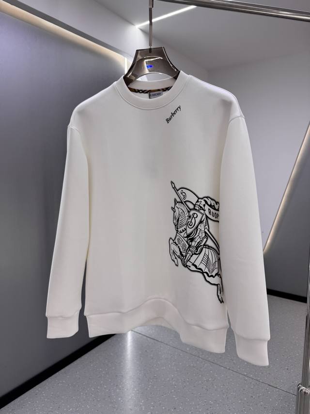 Burberry 2025 Autumn/Winter New Arrival Long-Sleeve Space Cotton Sweatshirt. Cla