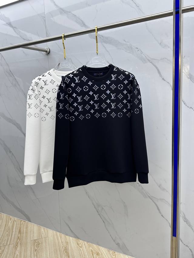 Lv Louis Vuitton 2025 Autumn/Winter New Arrival Printed Crew Neck Pullover Sweat