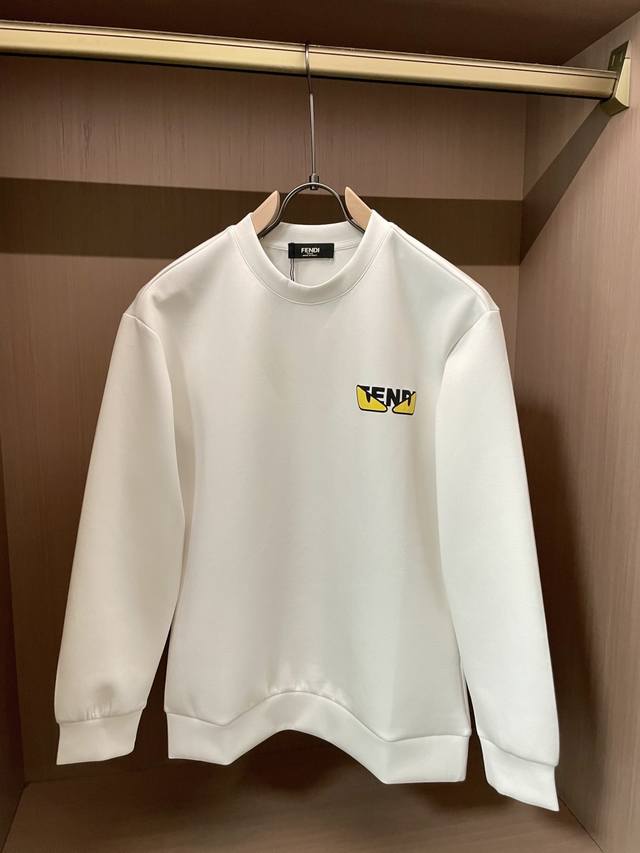 Fd Crew Neck Pullover Sweatshirt; Classic pullover unisex style, a simple and st