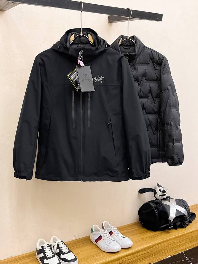 Top-tier Arc'teryx down 3-in-1 detachable Arc'teryx Braun embroidery, different