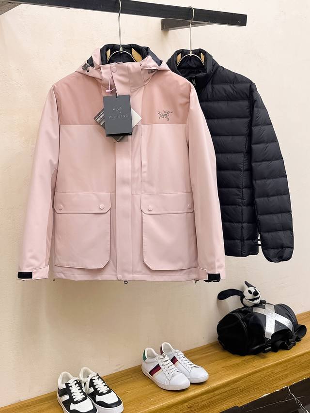 Top-tier Arc'teryx down 3-in-1 detachable Arc'teryx Braun embroidery, different