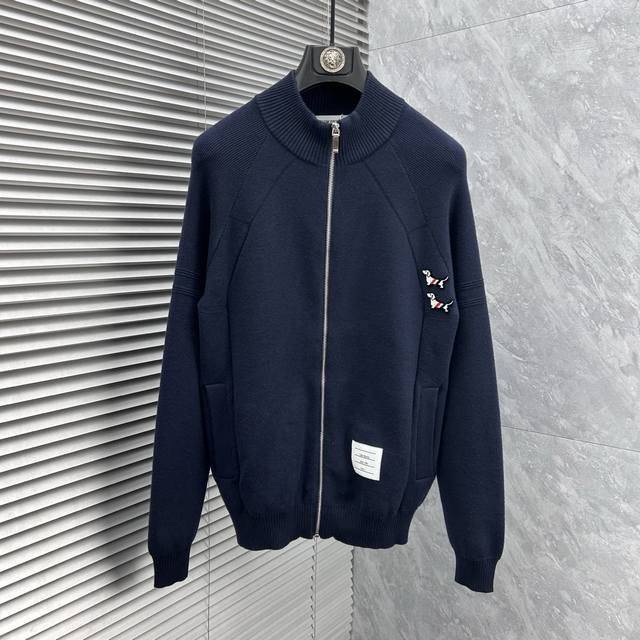 Tb 2025 Autumn/Winter Men's Cardigan Jacket, custom-dyed and made with wool and