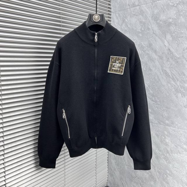 Fendi 2025 Autumn/Winter Men's Cardigan Jacket, custom-dyed and dyed with wool