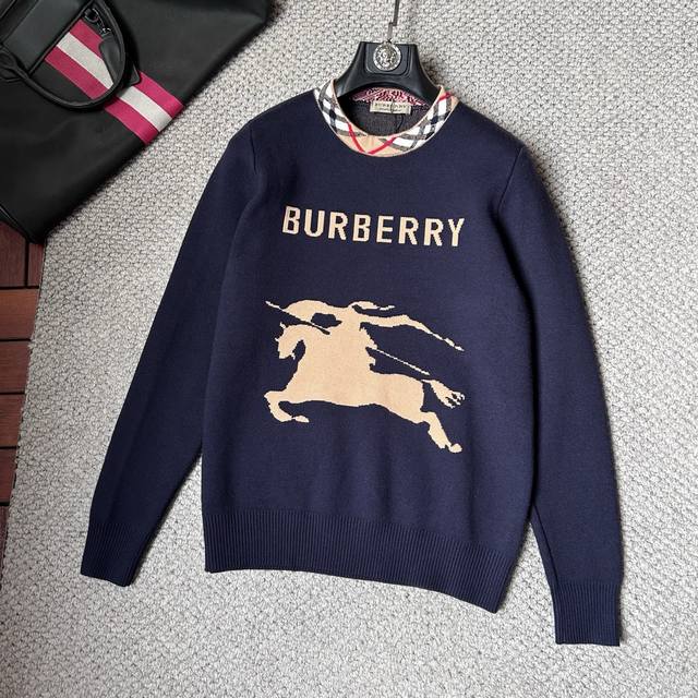 Burberry's 2025 Autumn/Winter New Wool Sweater: High-quality Italian imported w