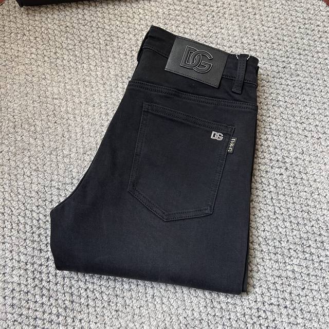 Dg 2025Ss Heavy-duty casual jeans, made with imported high-quality washed stretc