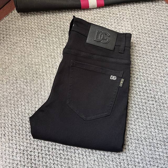 Dg 2025Ss Heavy-duty casual jeans, made with imported high-quality washed stretc