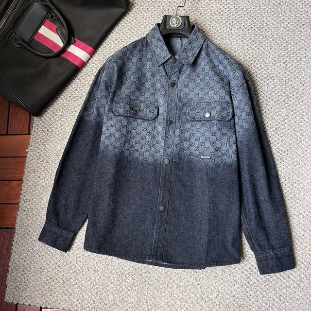 Gucci 2025 Autumn/Winter New Jacket! High-end custom denim jacket, top-notch qu