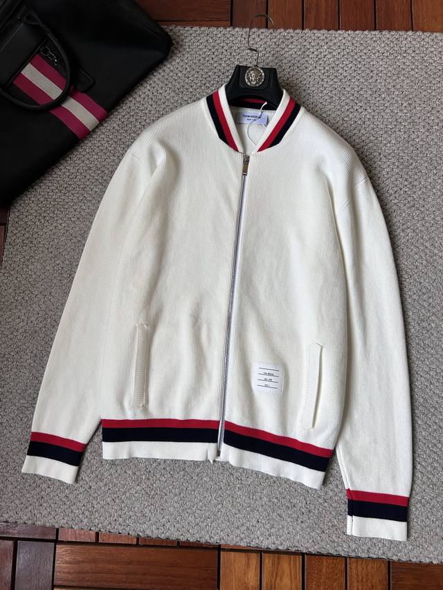 Tb2025 Autumn/Winter Men's Cardigan Jacket, custom-dyed and dyed with wool and c