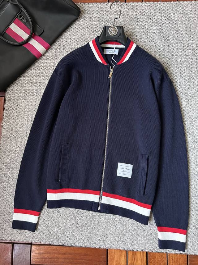 Tb 2025 Autumn/Winter Men's Cardigan Jacket, custom-dyed and dyed with wool and