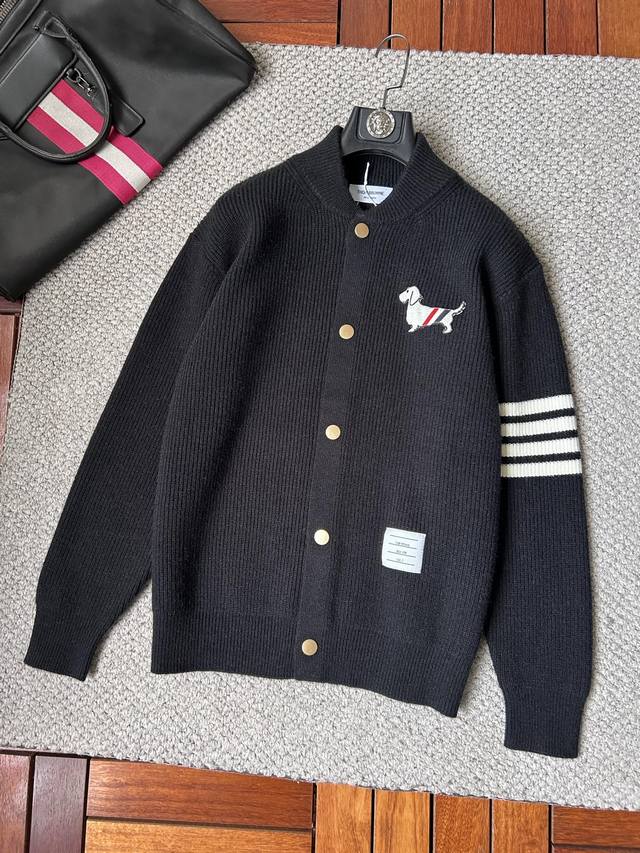 Tb 2025 Autumn/Winter Men's Cardigan Jacket, custom-dyed and dyed with wool and