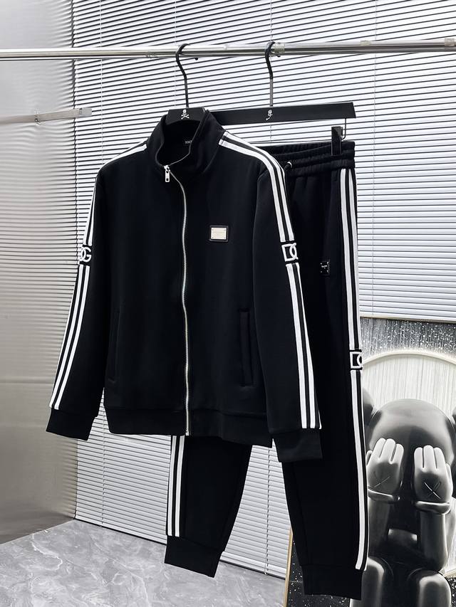 Dolce & Gabbana Dg 2025Ss New Logo Sporty Casual Zip-Up Jacket and Sweatpants S