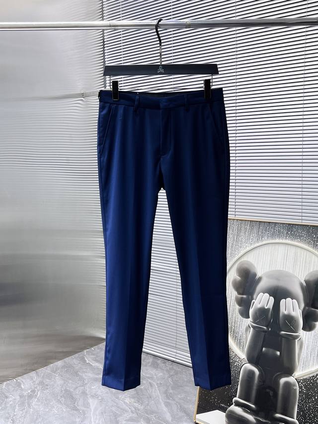 Balmain 2025Ss Spring/Autumn New Style Cropped Casual Trousers, High-End Versio