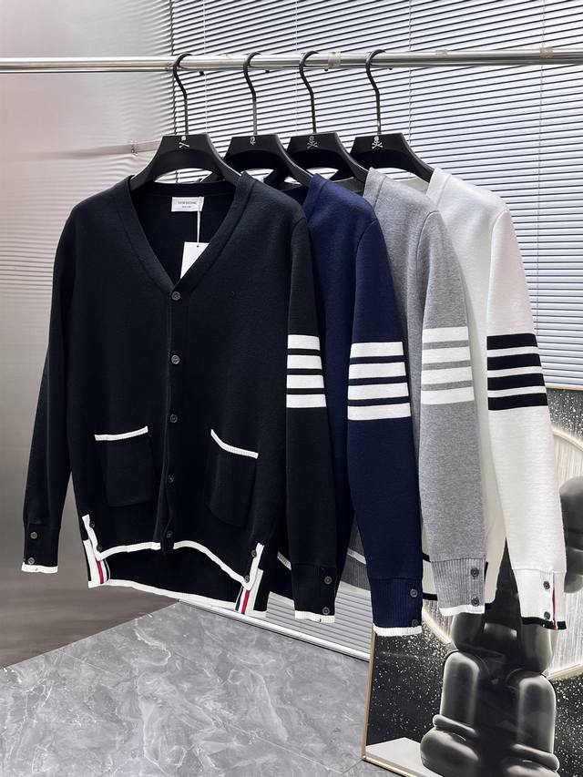 Tb 2025Ss New Wool Blend Long-Sleeve Sweater/Cardcutor, High-End Version! Custom