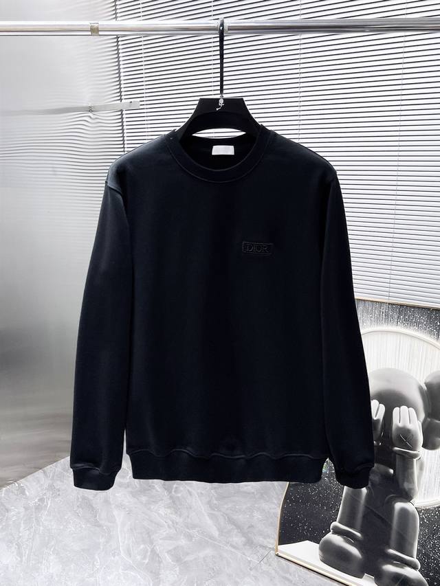 Dior 2025 Spring/Summer New Long-Sleeve Crew Neck Sweatshirt, High-End Version!