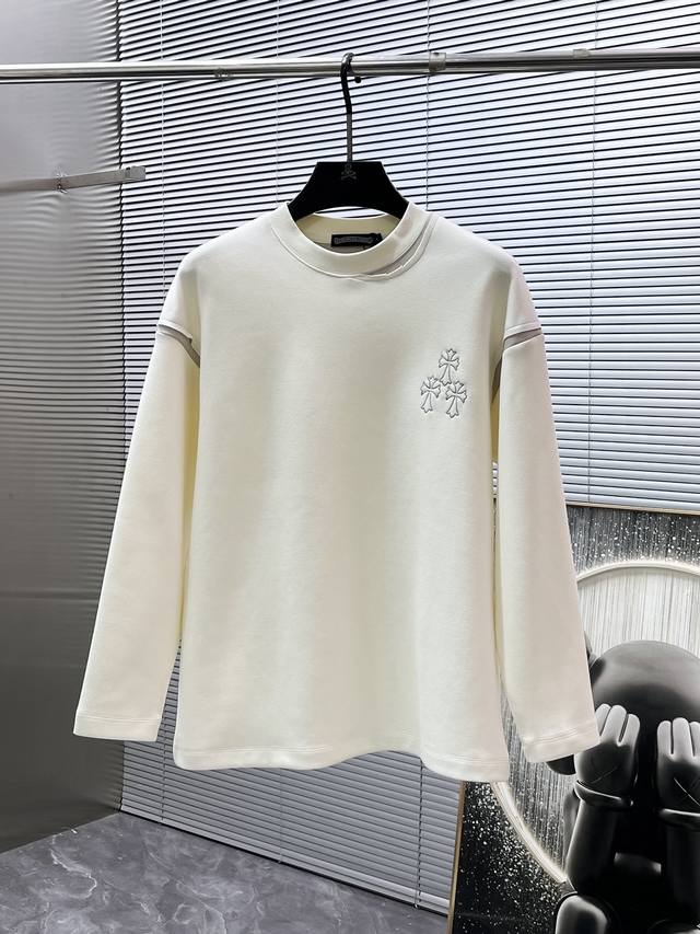 Chrome Hearts 2025Ss New Long-Sleeve Crew Neck Sweatshirt, High-End Version! Cu