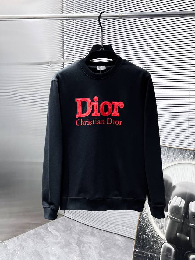Dior 2025 Spring/Summer New Long-Sleeve Crew Neck Sweatshirt, High-End Version!