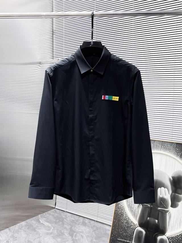 Gucci 2025 Spring/Summer New Long-Sleeve Shirt, High-End Version! Custom-made f