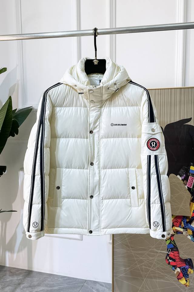High-quality version! Lulu's new 2025 winter men's down jacket, high-quality de