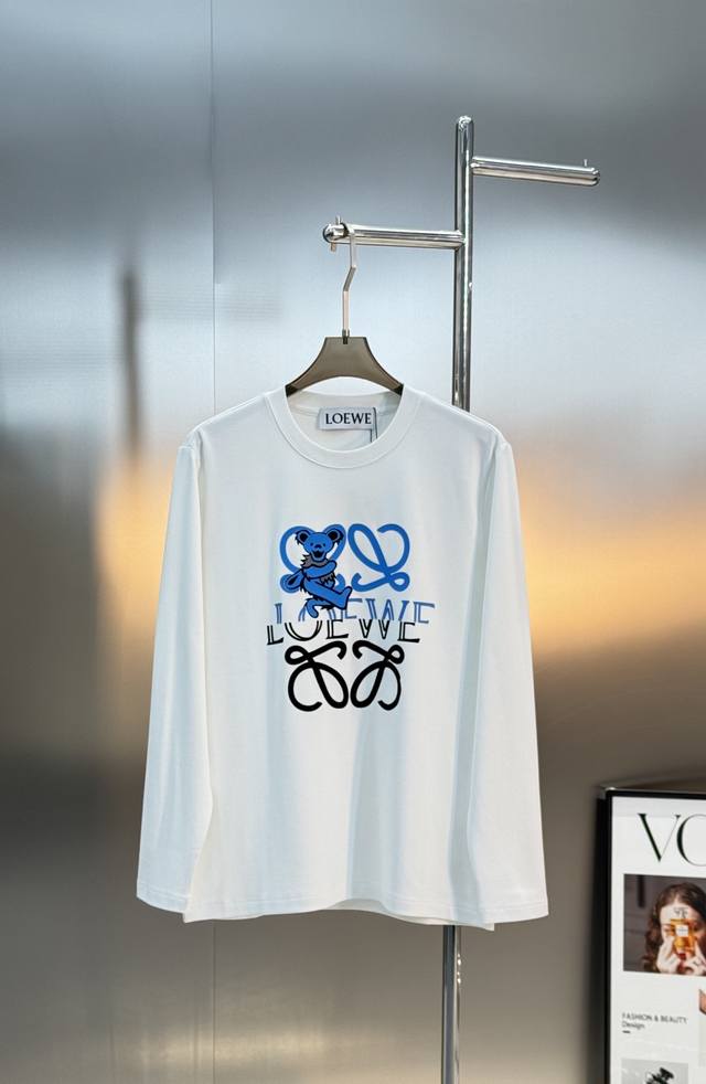 Loewe 25S New Modal Long-Sleeve T-Shirt. High-quality recommendation! Made with