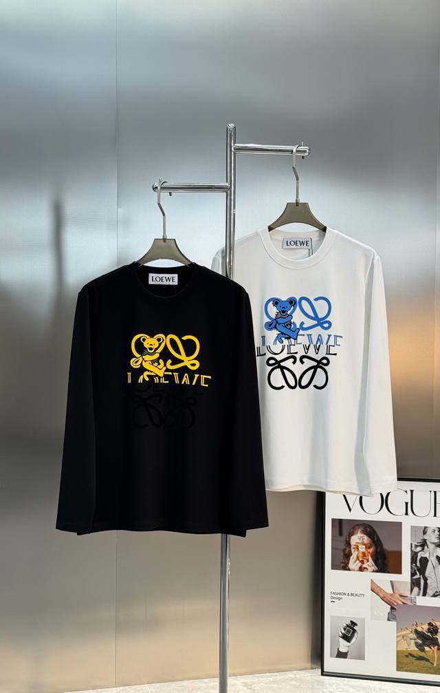 Loewe 25S New Modal Long-Sleeve T-Shirt. High-quality recommendation! Made with
