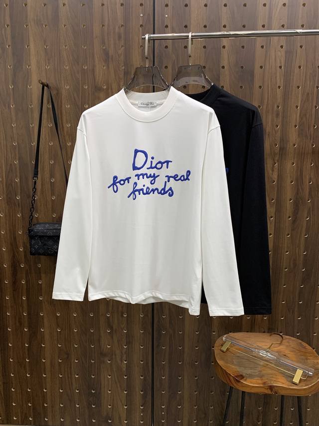 Dior 25Ss Autumn New Arrival, New Trade Order, Crew Neck Long Sleeve Base Shirt