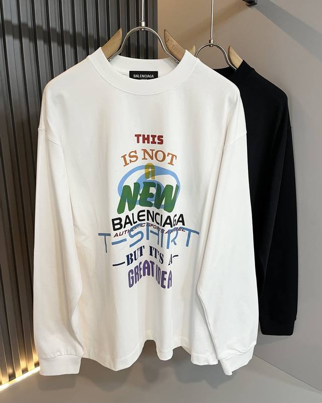 Balenci*Ga Paris* 2025 Autumn/Winter New Unisex Long-Sleeved Base Layer Shirt! F