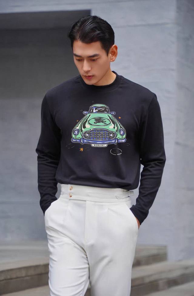 Bbr* Burberry 25S New Modal Long-Sleeve T-Shirt. A refreshed and upgraded versat