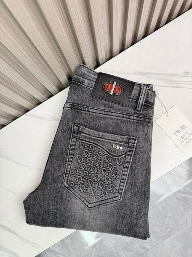 Dior 2025 Fall/Winter Men's Slim Fit Jeans - New Arrival! Very stylish custom-m