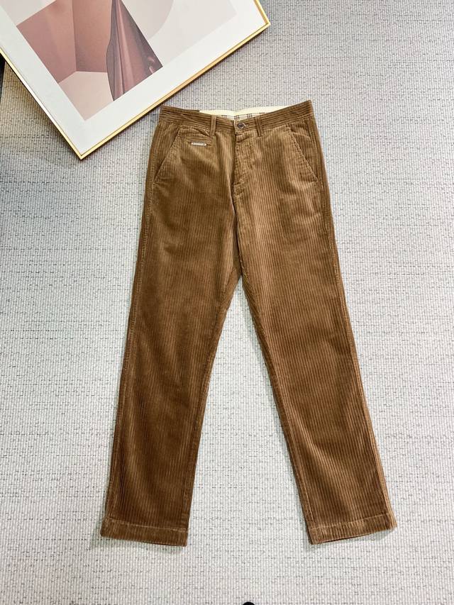 Burberr''Men's Corduroy Pants, officially announced in the catalog and posters!