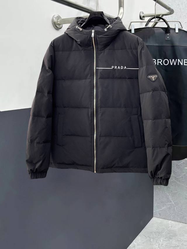 Prada's newest down jacket from their official website. This jacket, touted as