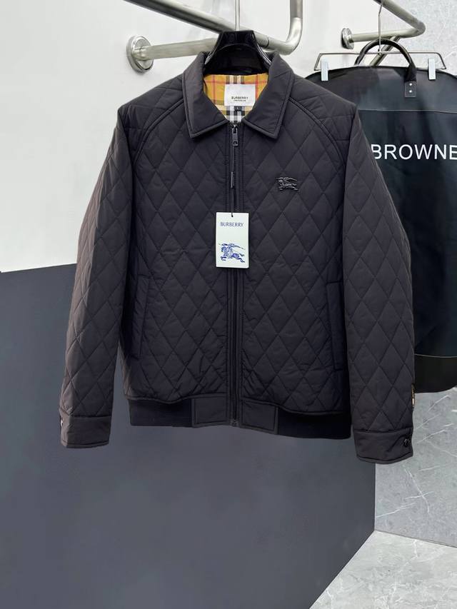 Burberry new down-filled cotton-padded jacket with all three labels intact. A r