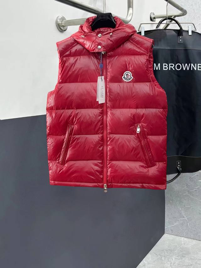 New Moncler down-filled cotton-padded jacket with all three Moncler labels inta