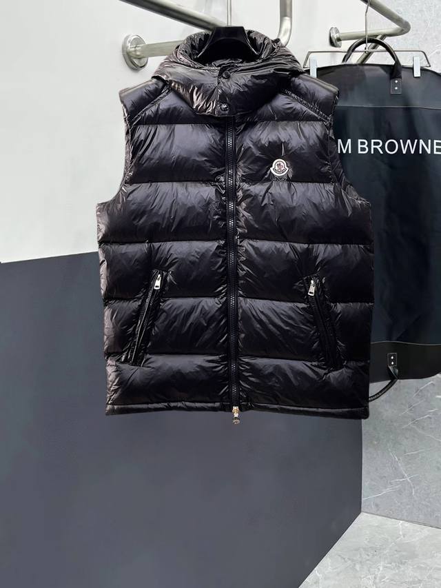 New Moncler down-filled cotton-padded jacket with all three Moncler labels inta