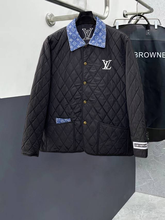 Louis Vuitton LV New Down-Filled Cotton Jacket with All Labels Included. A runw